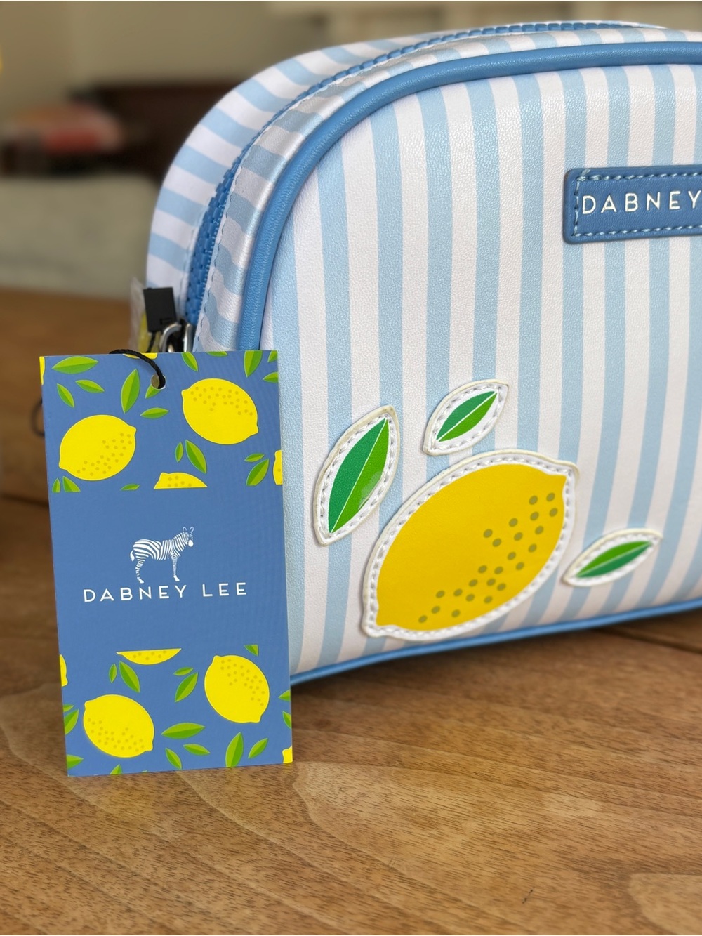 DABNEY LEE Makeup Case Lemon Stripe - Picture 7 of 12